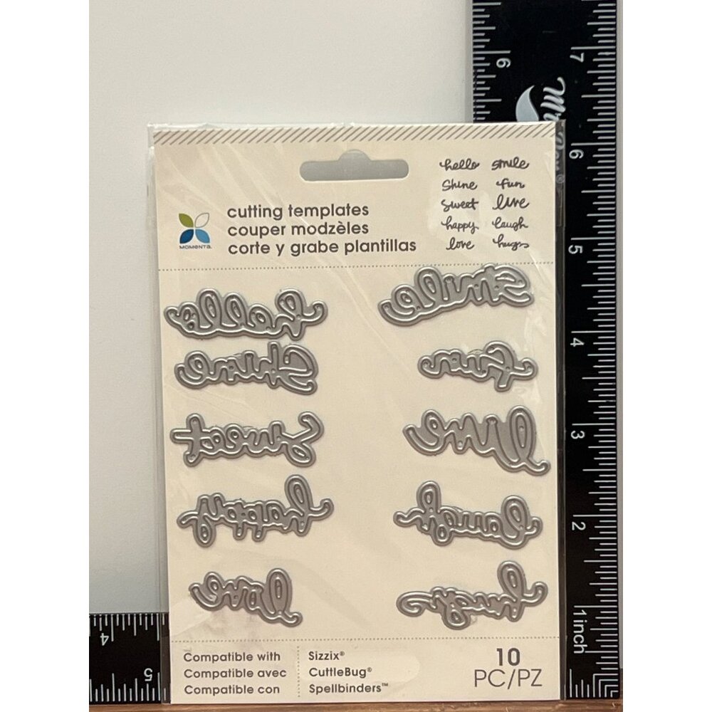 Momenta Cutting Templates Compatible WORDS HELLO SMILE 27826R8
